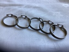 VINTAGE SOUVENIR METAL x 5 SQUEEZE CLIP COLLARS