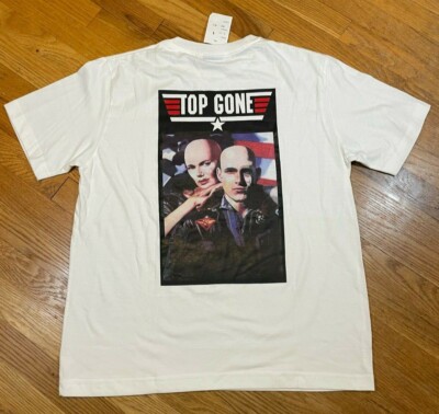 Vintage Top Gun Movie Spoofs Tom Cruise ''Top Gone'' Funny Graphic T Shirt Sz L 