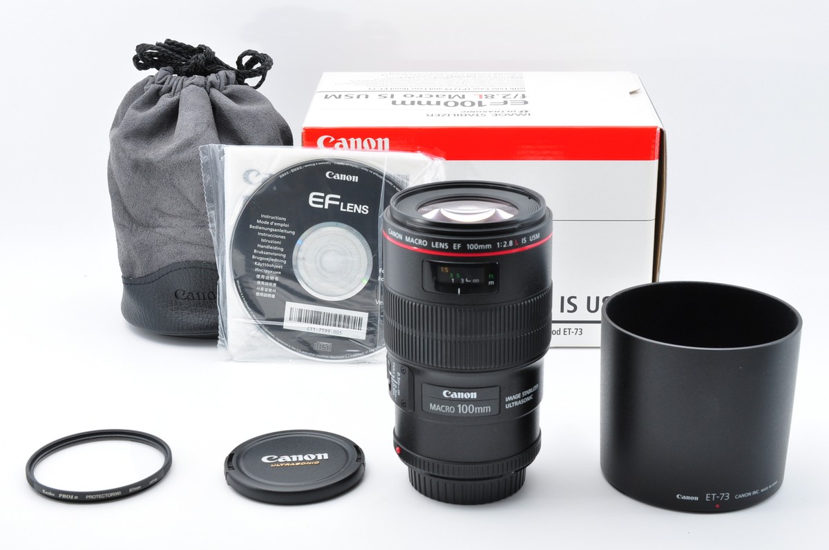 ▲【美品】Canon EF 100mm F:2.8 L IS USM Amazon.com : Canon EF 100mm f/2.8L IS USM Macro Lens for