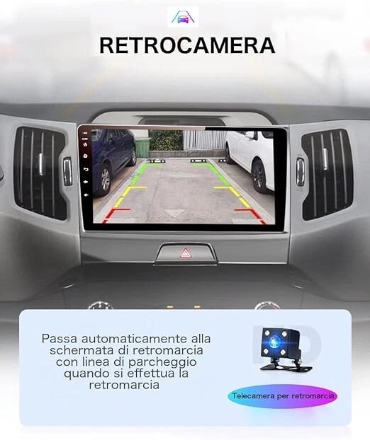 CAR TABLET  ANDROID 13 per NUOVA Fiat 500  4G RAM 64G ROM wi-fi GPS 7" CARPLAY - Immagine 4 di 4