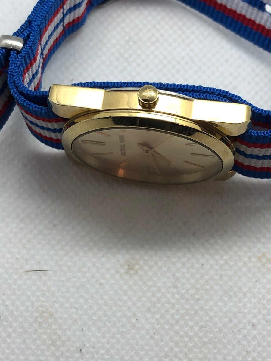 Michael Kors MK3496 Women Multi color Strap Analog Gold Dial  display picture 1