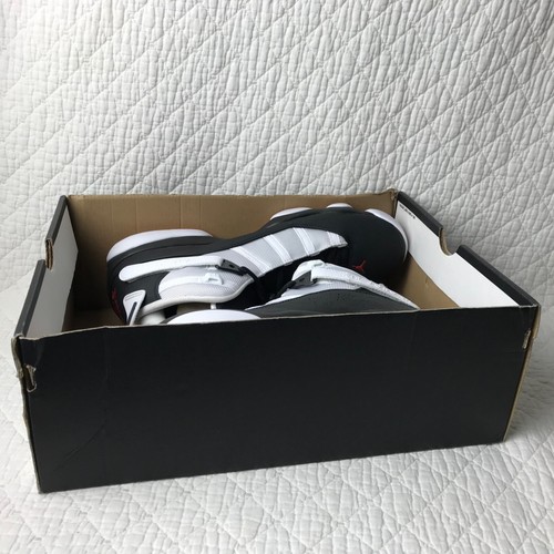 Nike Air Jordan 6 Ringe Schuhe Herren Größe 12,5 schwarz rot weiß 322992-008 " - Bild 11 von 13