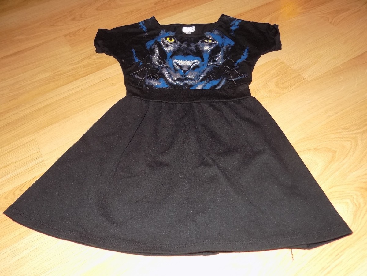 Girl's Size Small Disney Designed Black Panther Cat Casual Dress  Rhinestones EUC | eBay