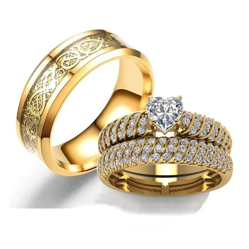 Men and clearance women engagement rings