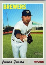2019 Topps Heritage #683 Junior Guerra Milwaukee Brewers