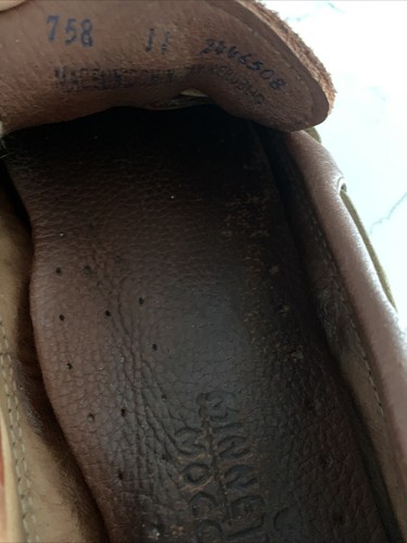 Minnetonka braune Leder Mokassins Wochenende Herren Schuhe Größe 11 - #758 gebraucht - Bild 19 von 21