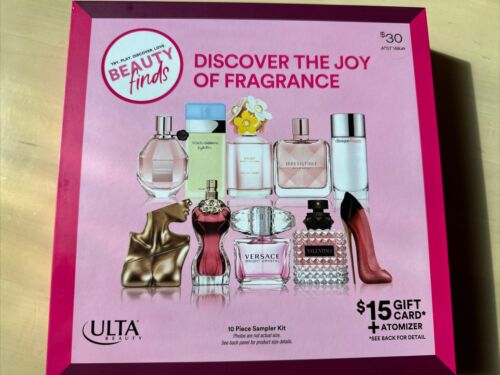 Ulta Women's Discover The Joy of Fragrance 10pc Parfum Sampler Gift Set for Her - Afbeelding 1 van 3