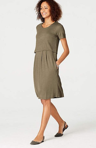 Excellent Layered Knit Dress 