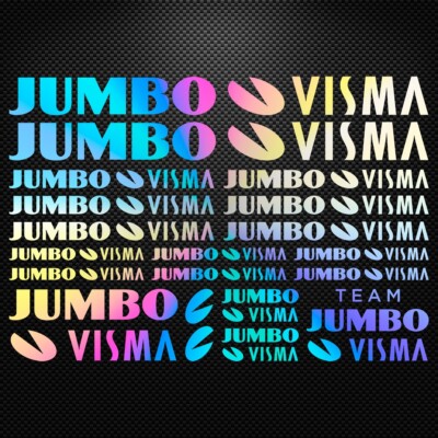 Team Visma | Lease a Bike | Sticker sheet A4 - Team Visma | Lease a