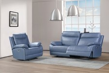 Lilly Blue 3+2 Seater Manual Recliner Sofa Set – Ultimate Comfort & Style