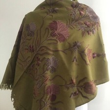 Hand Embroidered Kashmir Wool Shawl