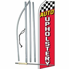 Auto Upholstery Flag Flutter Feather Banner Swooper Bundle Kit
