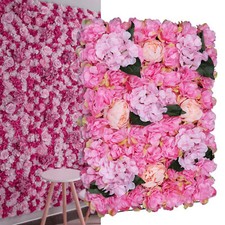 6Pcs Artificial Flower Wall Panels Floral Backdrop Wedding Party Decor 60 40cm