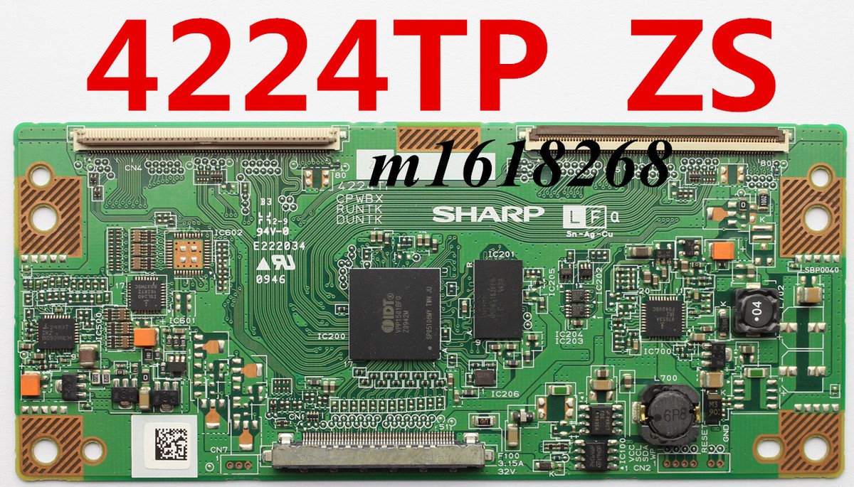 T-Con Board SHARP 4224TP ZS CPWBX RUNTK DUNTK 4224TPZS LCD-46G120A LK460D3LWK0X T-Con Board SHARP 4224TP ZS CPWBX RUNTK DUNTK 4224TPZS LCD-46G120A LK460D3LWK0X