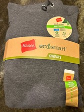 Hanes Men's Sweatshirt, EcoSmart Fleece Hoodie, Hooded Pullover,Cotton Large