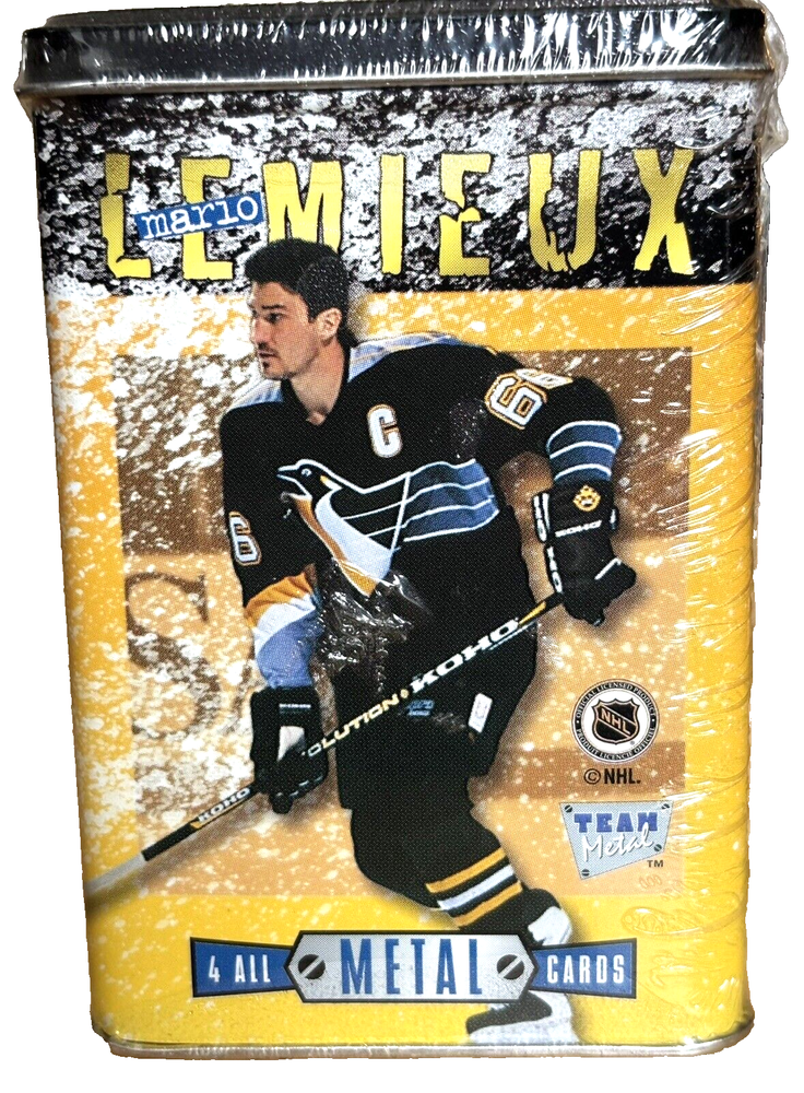 Mario Lemieux All-Metal Hockey Card Set  **FACTORY SEALED TIN**   MINT CONDITION