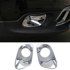 Chrome Front Fog Lamp Light Cover Trim For Jeep Cherokee 2014-2018 Accessories