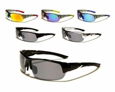 X Loop Sunglasses Half Wrap Around Plastic Frame Sport Baseball Running For Men.