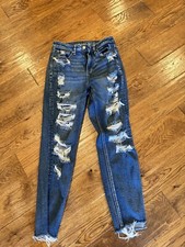 American Eagle Jeans Womens Size 4 Regular Mom Jean Distressed
