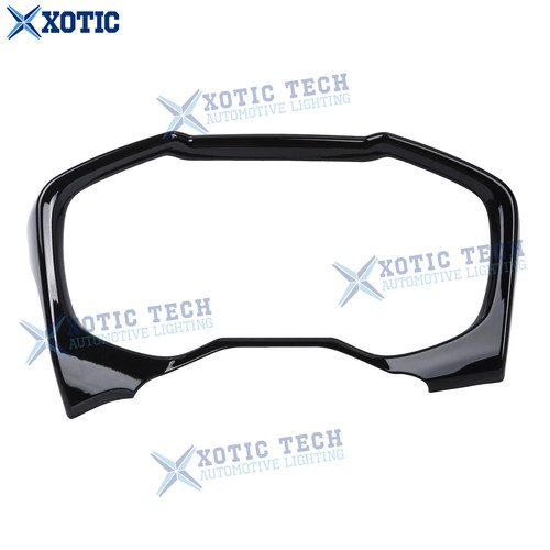 For Toyota RAV4 2019-2025 Black Anti-scratch Interior Dashboard Instrument Trim - Foto 8 di 12