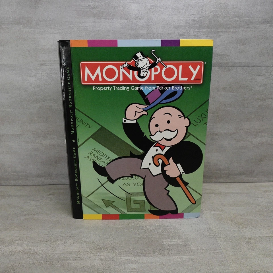 Monopoly Bookshelf Edition 2006 Hasbro Game Parker Brothers Complete Preowned - Image 2 of 4