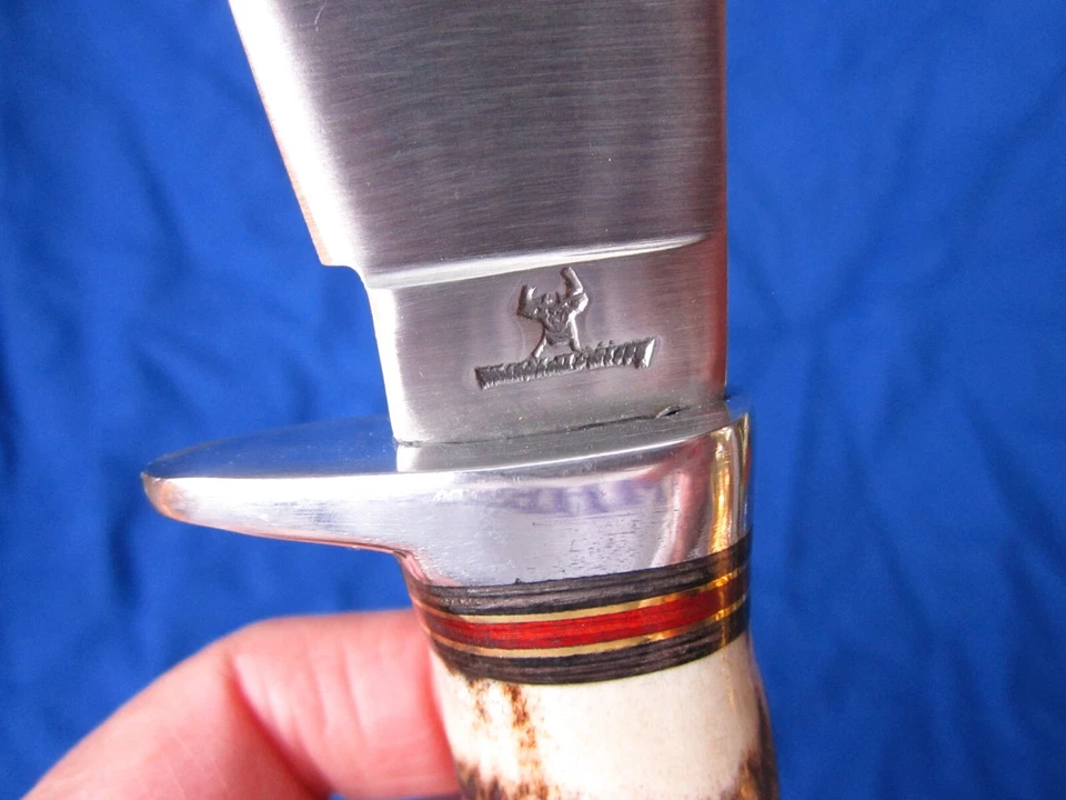 Nuevo cuchillo de caza con mango de ciervo cubiertos WHITETAIL, WT-068, bonito Foto 3 de 4