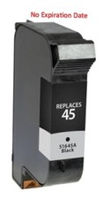HP 45 / 51645A Replacement Inkjet Cartridge - 1, 2, or 4 Each - High Quality
