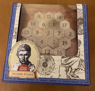Great Minds Aristotle's Number Puzzle, Classic Wooden Puzzle: New In Box - Foto 5