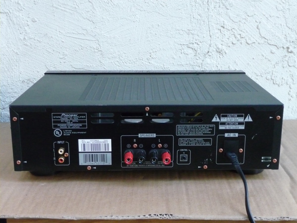 Pioneer M-10X ステレオパワーアンプ　⭐️レア⭐️ Pioneer Elite M 10X Direct Energy MOS-FET Stereo Power