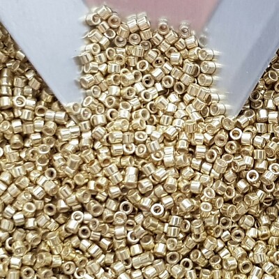 11/0 TA-559 Yellow Gold Galvanized 5g/10g Aiko Cylinder Toho Seed Beads