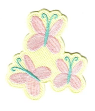 My Little Pony Fluttershy Cutie Marks Embroidered Patch NEW UNUSED