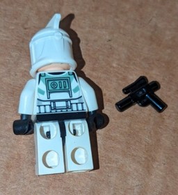 LEGO Star Wars Clone Trooper Horn Minifigure sw0298 Sand Green Markings 7913