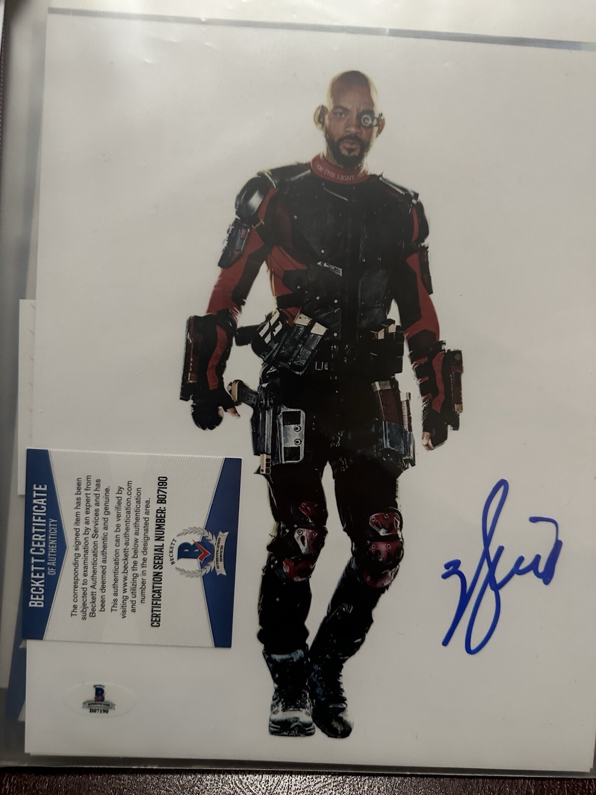 Will Smith Autographed Signed 8x10 Photo Authentic Suicide Squad Deadshot Beckett 