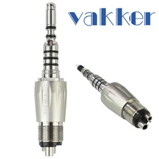 VAKKER Dental LED Quick Coupler 4-hole Fit High Speed Fiber Optic Handpiece