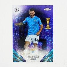 Mario Gila 2024 Topps Chrome PURPLE Rookie Card /299 SS Lazio #93. rookie card picture