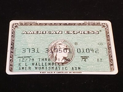 American Express Credit Card ~ exp 1980 ~ cb93 | eBay