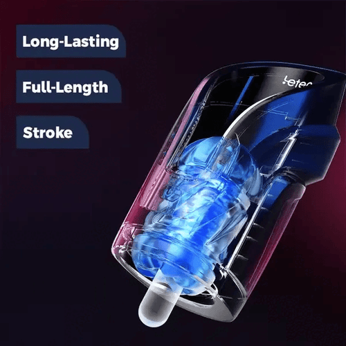 Male Masturbator Telescopic Auto Thrusting Masturbation Stroker Cup Men Sex Toy - Picture 6 of 13