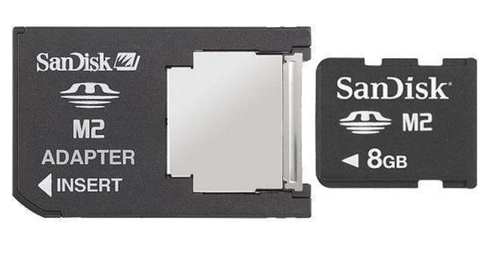 8GB Speicherkarte Memory stick M2 + Adapter Pro duo für Sony Alpha 6400