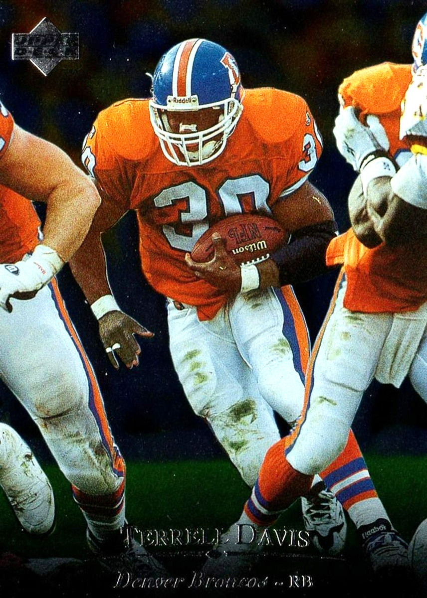 1996 Upper Deck SILVER #159 Terrell Davis Denver Broncos HOF
