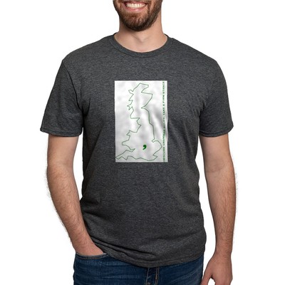 CafePress OXFORD COMMA SHIRT T Shirt Mens Tri-blend T-Shirt (381685092)