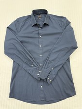 OLYMP Men's Blue Level 5 Dress Shirt Size 40