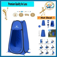 Outdoors Pop Up Privacy Tent with Carry Bag – Camping, Beach, Shower, Changin...