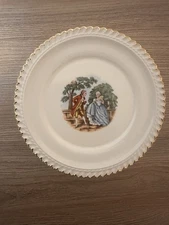 The Harker Pottery Co. Vintage 22kt Gold Dessert Plates Set of 6