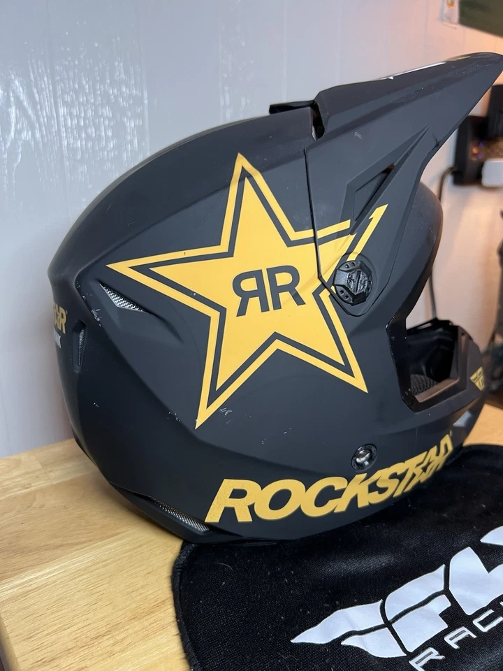 Casco Fly Racing Formula CC Rockstar - Talla mediana (57-58 cm) Foto 3 de 4