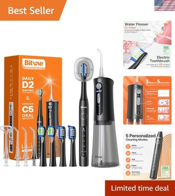 Rechargeable Water Flosser and Sonic Toothbrush Combo - Ultimate Cleansing Tools