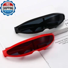 Cyclops Mens Futuristic Sunglasses Narrow Polarized UV400 Lenses Stylish Costume