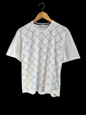 T-shirt YSL Yves Saint Laurent Monogram bianca uomo taglia L