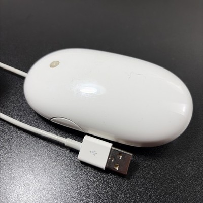 Genuine Apple A1152 Optical Mighty Mouse Pro USB Wired Mouse Tested iMac MacBook