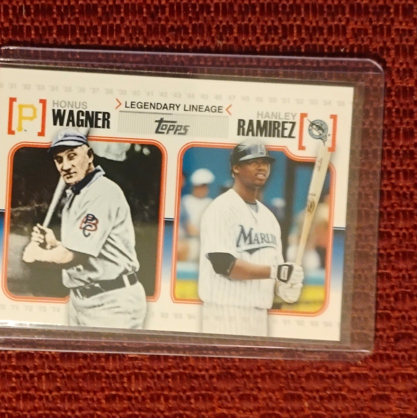 Topps 2010 Legendary Lineage #LL9 Honus Wagner Hanley Ramirez Insert
