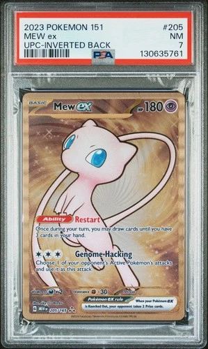 2023 POKEMON 151 ULTRA-PREMIUM COLLECTION #205 GOLD METAL MEW EX PSA 7 205/165